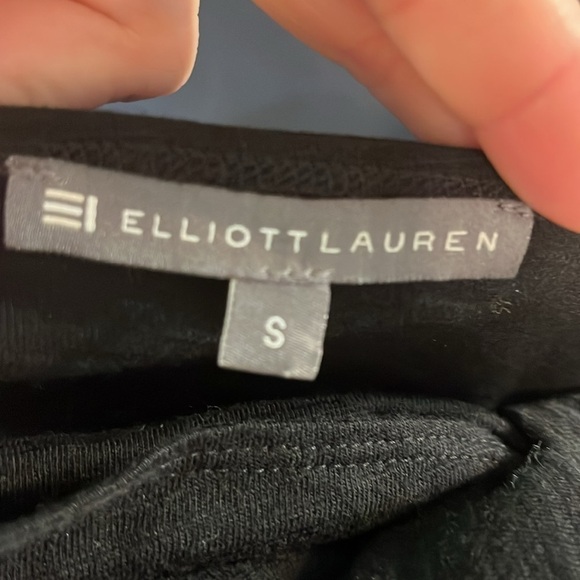 Elliott Lauren Black Bow Top Size Small - Picture 5 of 7